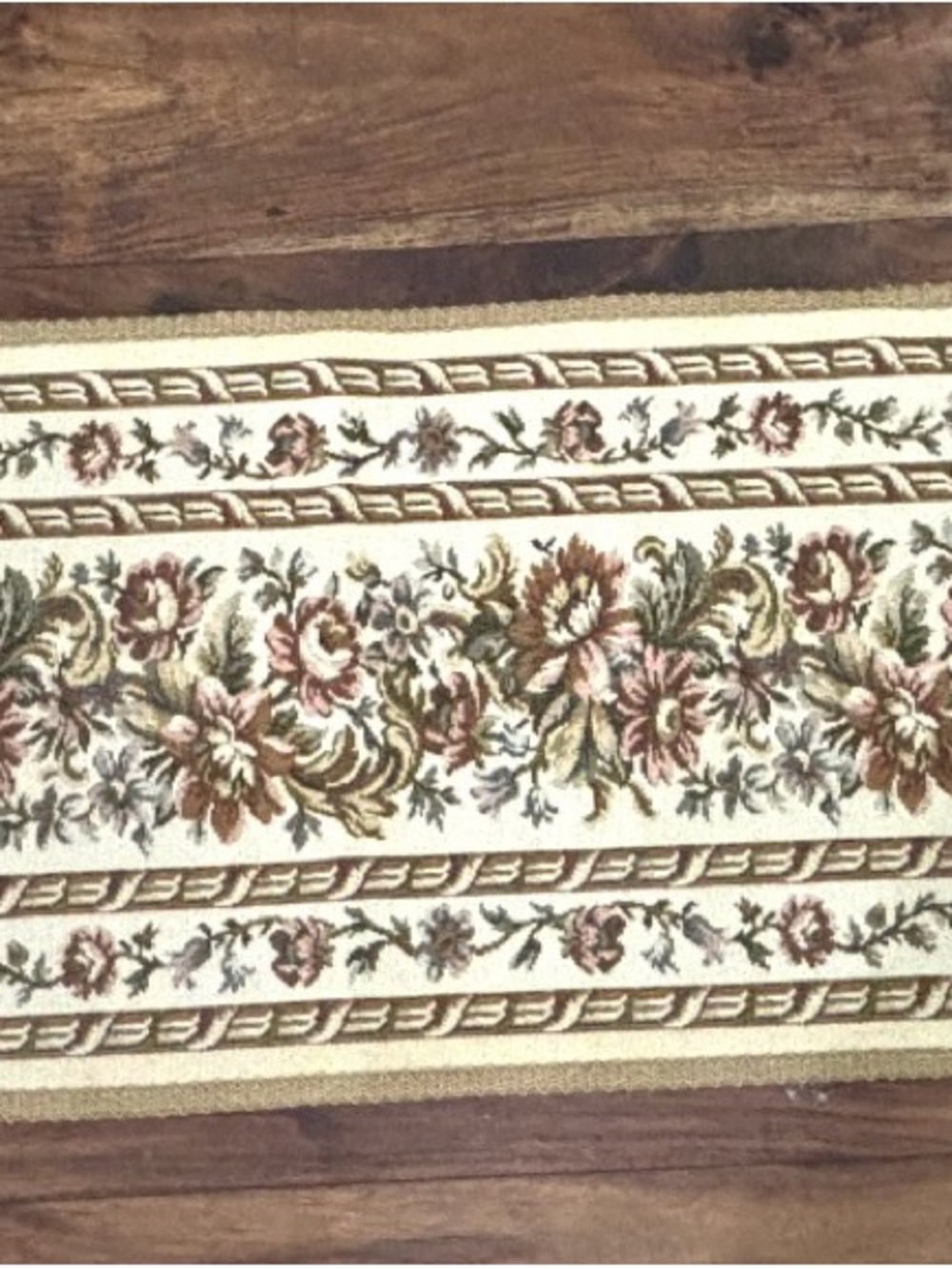 Authentic Vintage Ribbon Tapestry Table Runner